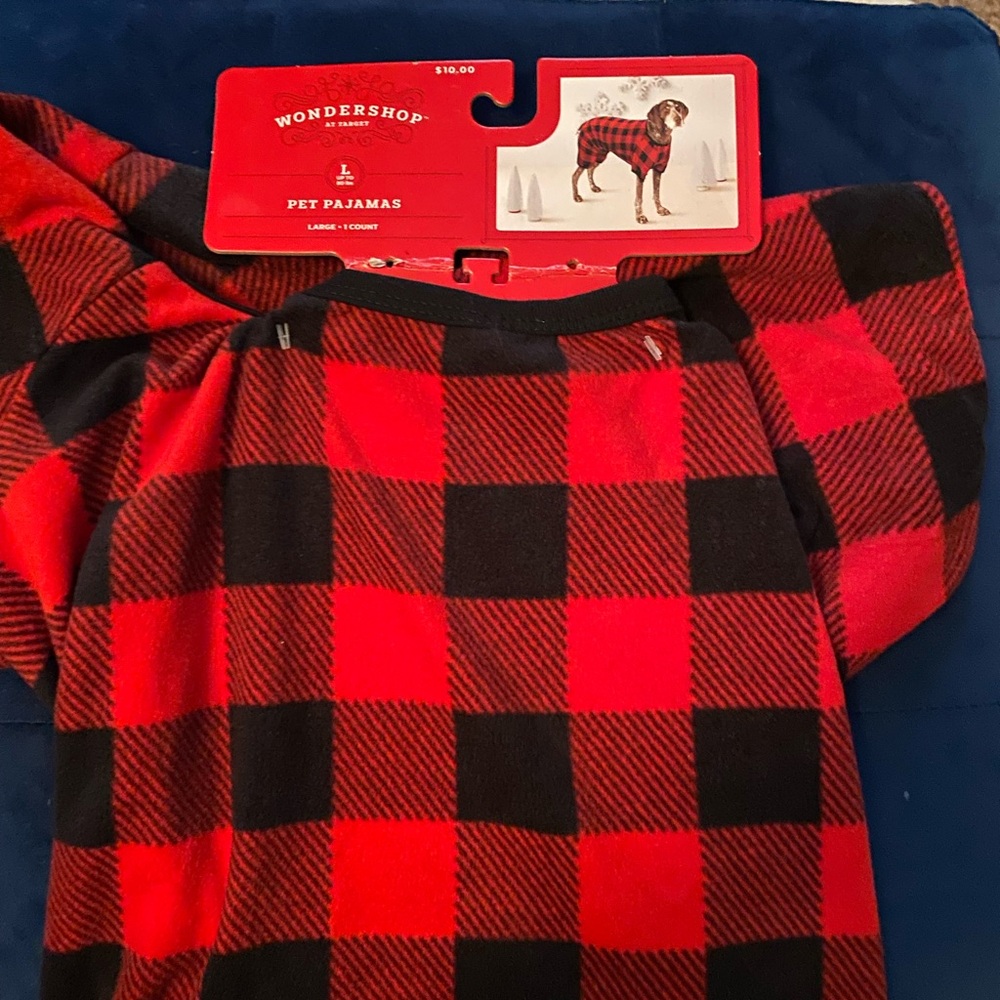 Wondershop Red and Black Plaid Pet Pajamas